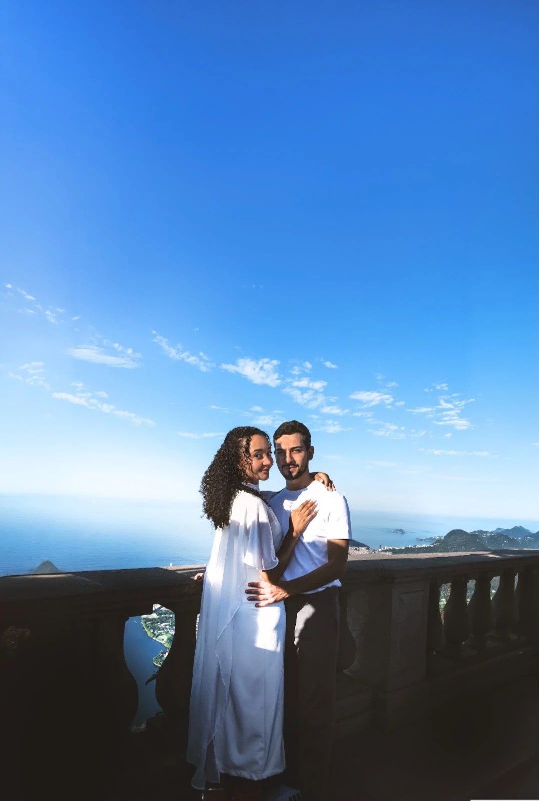 Roni e Carine no mirante